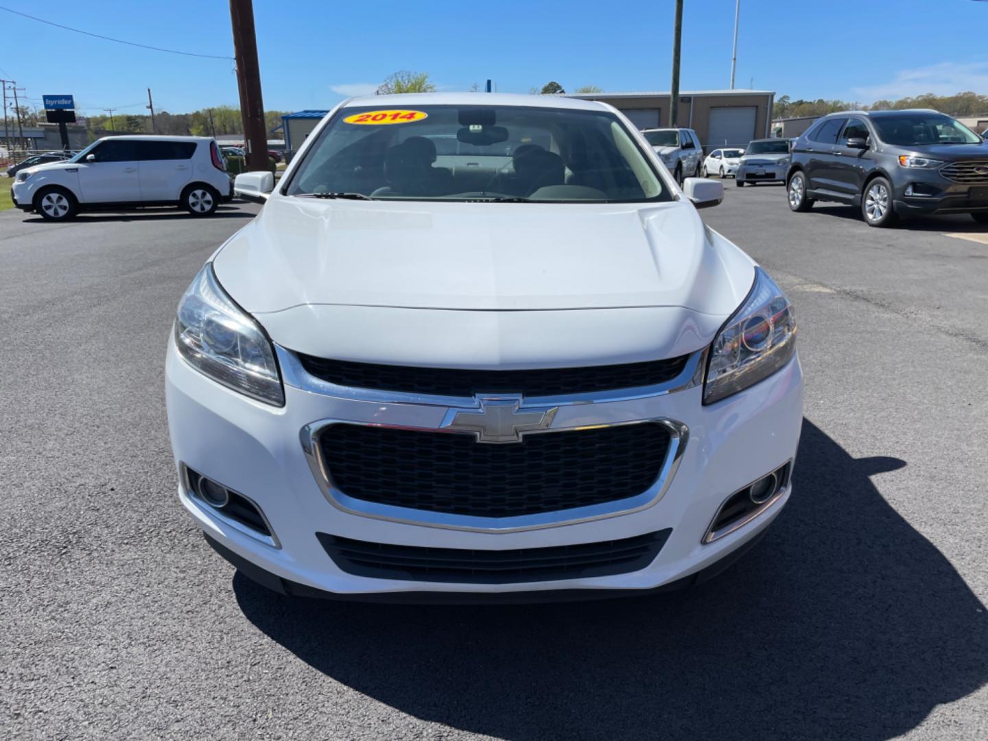 2014 White Chevrolet Malibu (1G11E5SL9EF) with an 4-Cyl, 2.5 Liter engine, Automatic, 6-Spd w/Overdrive and Manual Mode transmission, located at 8008 Warden Rd, Sherwood, AR, 72120, (501) 801-6100, 34.830078, -92.186684 - Photo#2